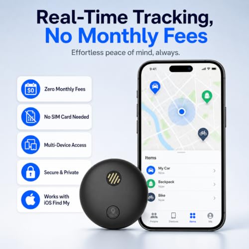 Mini GPS Tracker for Cars, No Monthly Fee, Waterproof