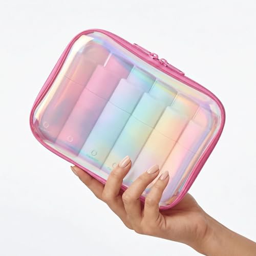 Clear Makeup Bag Toiletry Organizer - 2pcs Waterproof Travel Set