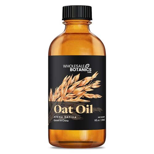 Wholesale Botanics Oat Oil | Cold-Pressed Carrier Oil Lightweight Moisturizer for Skin & Hair | For Soaps, Lotions, & Candles | Vegan & Cruelty Free (8 fl oz)