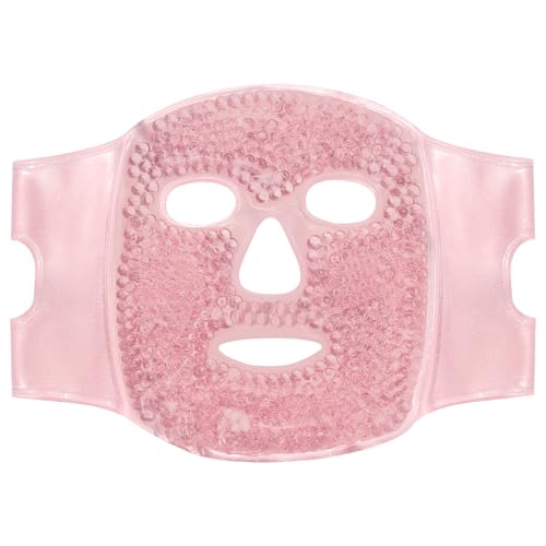 SKIN GYM CryoChill Ice Beaded Face Mask, Reusable Cooling Gel Bead Mask for Puffiness and Headache Relief
