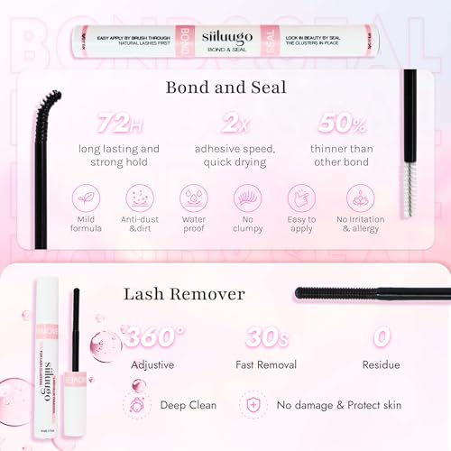 SIILUUGO DIY Lash Extensions 200PCS Individual Lashes Clusters,9-16mm MIX 30D Fluffy and Natural False Eyelashes,Wispy and Volume,Waterproof and Lasting Pestañas,Easy to Apply for Beginners at Home