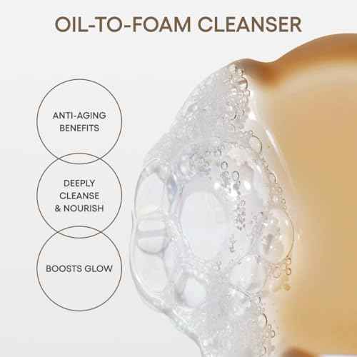 LANEIGE Perfect Renew Nourishing Oil-to-Foam Cleanser: 2-in-1 Anti-Aging Face Wash for a Radiant Glow to Remove Makeup, Sunscreen, & Impurities