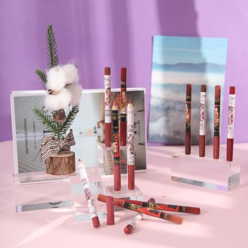 12PCS Lip Liner Pencils Set Pack for Shaping & Sculpting Lips, Modifieddark Lip Color Lipsticks,Long-Lasting Waterproof Lipsticks. (03, Color)