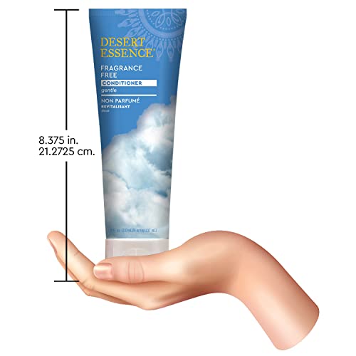 Desert Essence Fragrance Free Conditioner ? Gentle, Paraben, Gluten & Cruelty-Free - Smooths & Softens Hair - No Oil Residue - For All Hair Types - 8 fl oz