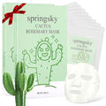 Cactus Sheet Mask,8-Pack Korean Skincare Face Mask,Deep Hydrating & Moisturizing Skincare for Dry & Sensitive Skin,Soothes Skin,Instant Calm & Glow,Korean Beauty