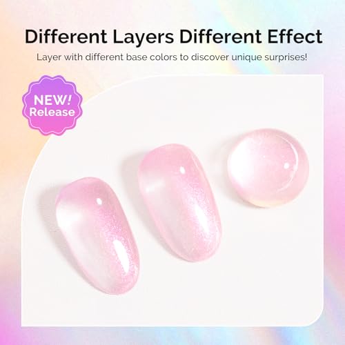 MelodySusie Pink Holographic Gel Nail Polish - 0.5oz UV/LED