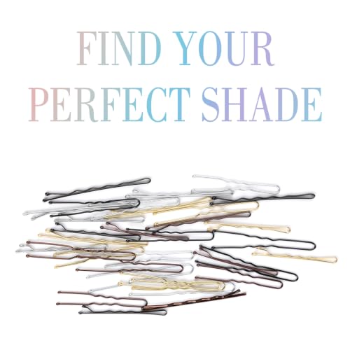 Black U-Shaped Hair Pins Set - 200pcs Bobby Pins for Women & All Hair Types