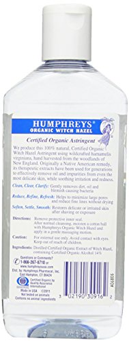 Humphrey's Witch Hazel Astringent 100% All Natural Witch Hazel 16 Ounce