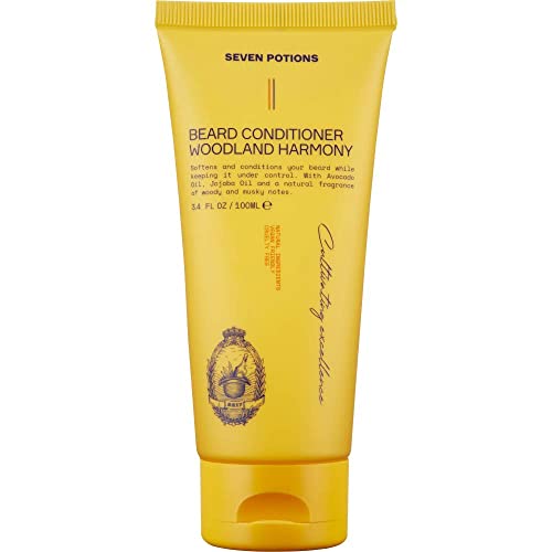 SEVEN POTIONS Beard Conditioner for Men ? Prevents Beard Itch and Dandruff ? Natural, Vegan, Cruelty Free (Woodland Harmony, 3.4 FL OZ)