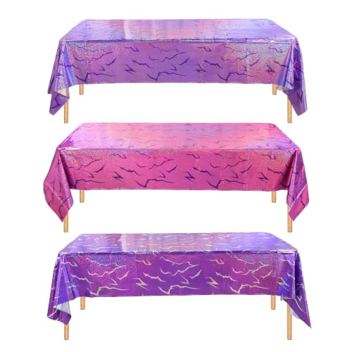 Demon Hunters Birthday Tablecloth 108x54in Holographic