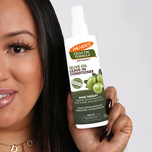 Palmer's Olive Oil Formula Leave In Conditioner Spray, Shine Therapy, Instantly Detangle, Soften and Smooth Textured and Curly Hair, 8.5 Ounces (Pack of 2)