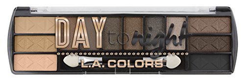 L.A. COLORS Day to Night 12 Color Eyeshadow Palette, Daylight