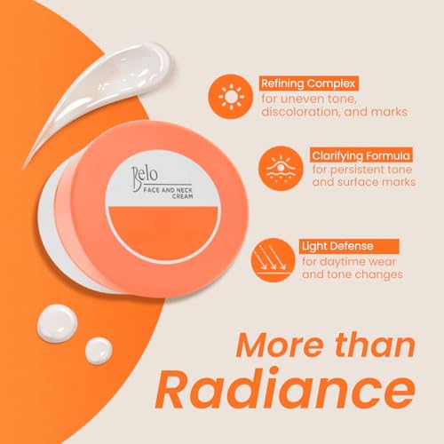 Belo Even Tone Face & Neck Cream ? Radiance Boosting Moisturizer for Smoother, Clearer-Looking Skin ? 50g
