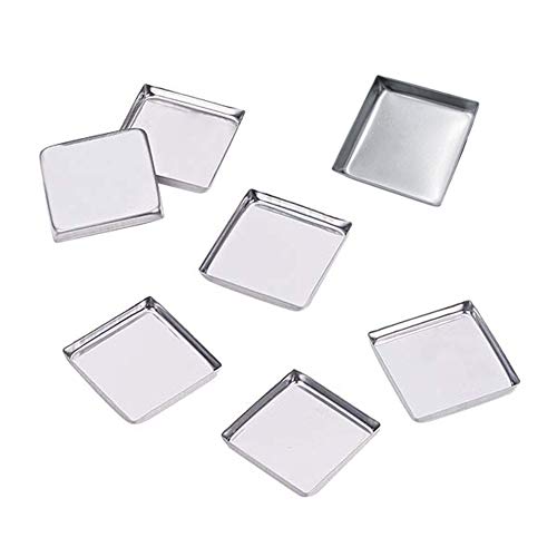 30 Empty Square Metal Tin Palette Pans 26mm Magnetic