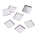 30 Empty Square Metal Tin Palette Pans 26mm Magnetic