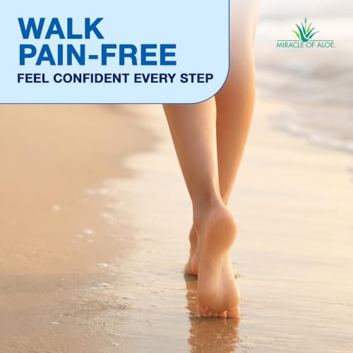 Miracle of Aloe Cracked Heel Balm Stick for Dry Feet - 2.5 oz Twist-Up