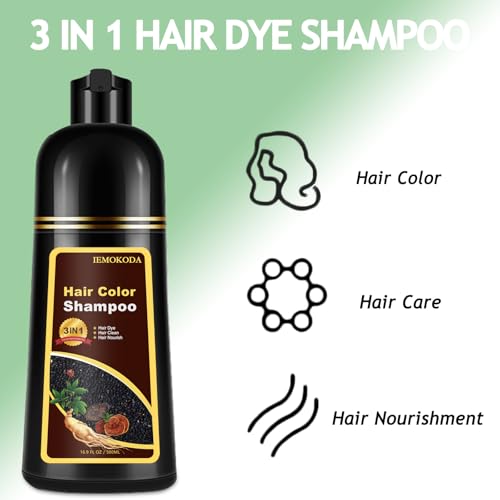 Purple Hair Dye Shampoo 3-in-1 for Color Treated Hair