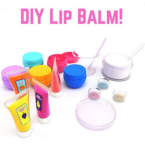GirlZone DIY Lip Balm Making Kit - 25-Piece Craft Set for Girls
