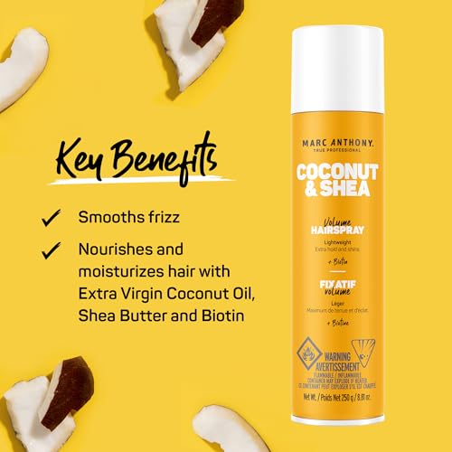 Marc Anthony Volumizing Hairspray Coconut & Shea 8.81oz