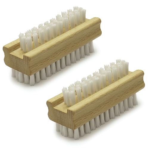 Konex Premium Nail and Skin Care Set (Dry Massage Brush Set and Two-Sided Hand and Nail Brush)