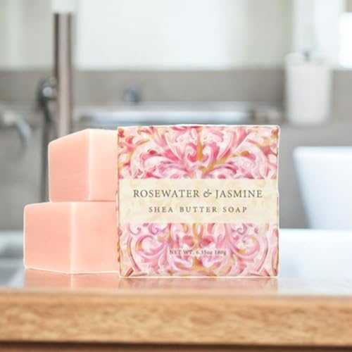 Greenwich Bay Mini Botanical Soap Bars ? 12 Pack 1.9 oz Each ? Individually Wrapped Guest Soaps for Airbnb, Spa, Travel, Bath ? Travel Size Bar Soap Set, Rosewater