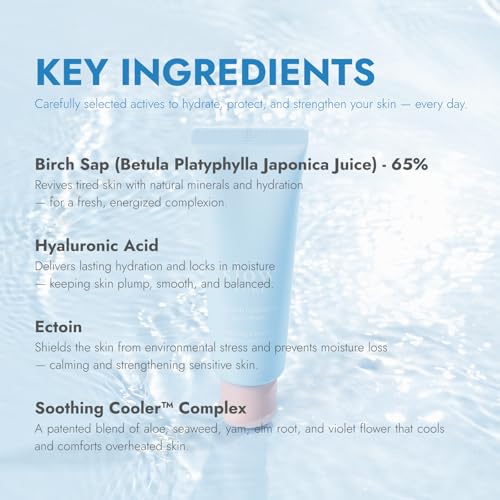 slowpure Splash Hydration Gel Cream - Lightweight Water Gel & Non-Greasy - 65% Birch Sap & 7 Hyaluronic Acids for Instant Cooling & Moisture | Korean Skincare (1.69 fl.oz, 50ml)