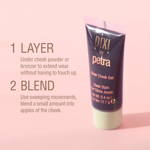 Pixi Sheer Cheek Gel Blush in Flushed - 0.45 Fl Oz