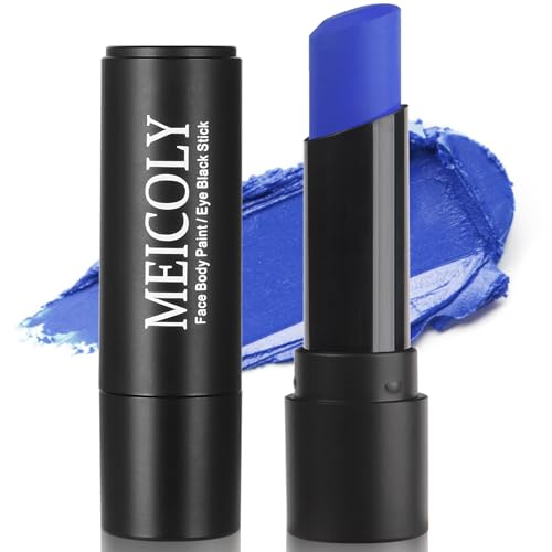 MEICOLY Waterproof Royal Blue Eye Black Stick for Sports & Makeup