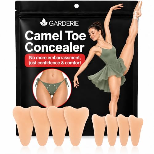 GARDERIE Waterproof Camel Toe Concealer Pads Pack of 8 Women’s Anti-Slip Underwear Inserts