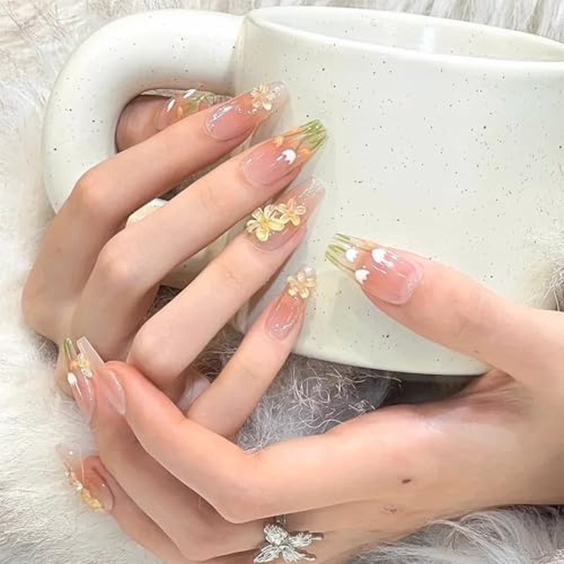 3D Flower Nail Art Molds - 5pc Silicone Stencils Set