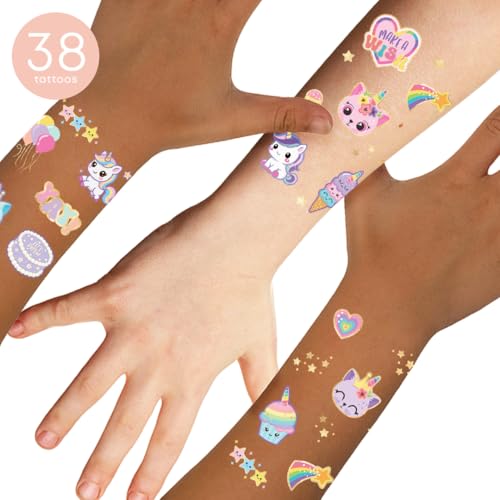 Flash Tattoos Temporary Tattoos for Kids - Waterproof