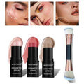 3-in-1 Contour Stick Set with Brush - Blush, Bronzer & Highlighter