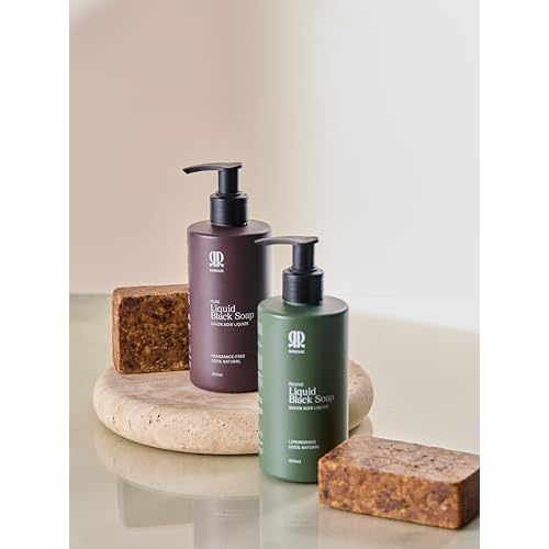 R&R Skincare Revive Liquid African Black Soap with Shea Butter ? Hydrating & Moisturizing for All Skin Types ? Deep Cleansing & Gentle Exfoliation ? Lemongrass ? 8.5 fl oz