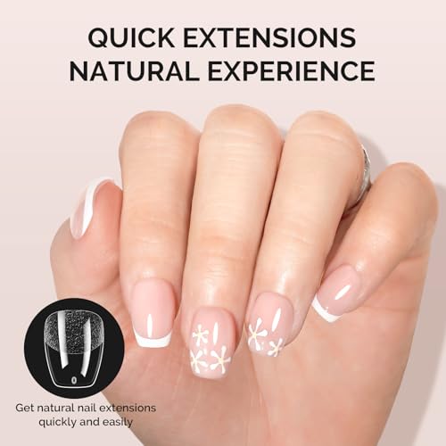MelodySusie 300Pcs Extra Short Ballerina Nail Tips - Clear Acrylic