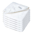 White Extra Large Washcloths Set of 6 Soft Body Cloths 13¡± x 13¡± 70% Viscose Derived from Bamboo, 30% Cotton Spa-Like Feel Silky for Skin Cleansing