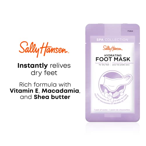 Sally Hansen Hydrating Foot Mask Socks with Shea Butter & Vitamin E