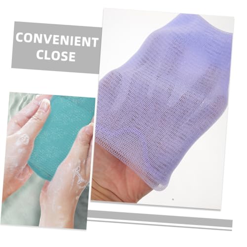 4-Piece Soap Bar Shower Mesh Bags with Lanyard