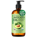 Organic Cold Pressed Avocado Oil 16oz Glass Bottle