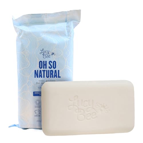 Certified Organic & All Natural Soap Bar, Moisturizing & Rejuvinating, Dermatologist Approved for Sensitive Skin, Unscented & 100% Palm Oil Free, 5.3oz