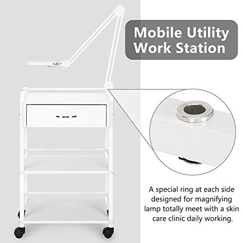 Salon Trolley Cart with Wheels - Beauty Supply Storage