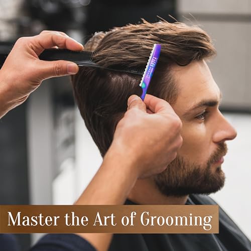 Professional Hair Cutting Razor Kit - Stainless Steel with 11 Blades