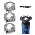 SH50/52 Replacement Heads Compatible with Philips Series 5000 Electric Shavers, SH50 MultiPrecision Blades Upgrade Heads Compatible with Norelco Series 5000 Razors, 3 Pack with Brush