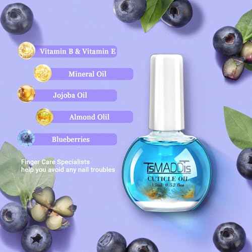 TsMADDTs Nail Manicure Kit with 3 Nail Files, 2 Buffer Blocks, Cuticle Tool with Trimmer, Pusher and Cuticle Oil for Women Nail Care