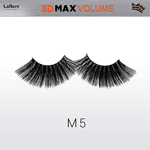 Laflare 3D MAX VOLUME Silk Faux Mink Eyelashes 25mm 3 Pack