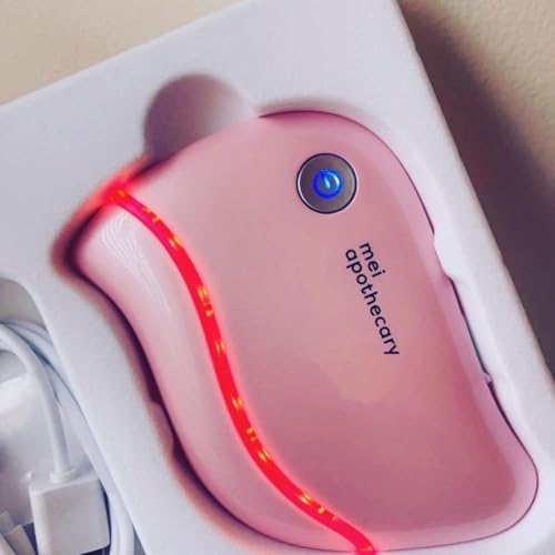 Mei Apothecary Triple Threat LED Gua Sha Tool Natural, Non-Toxic Skincare | LED Light, Heat & Sonic Vibration for Enhanced Facial Care