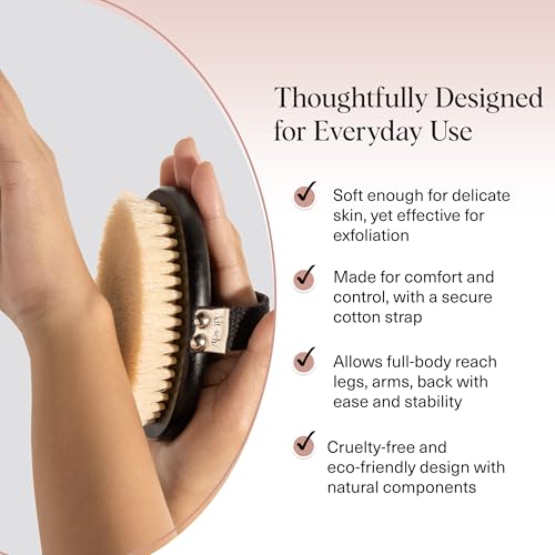 Kitsch Dry Brushing Body Brush for Lymphatic Drainage & Exfoliation