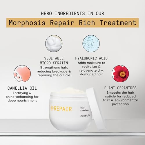 Framesi Morphosis Repair Rich Hair Treatment 8.4 fl oz - Vegan & Color Safe