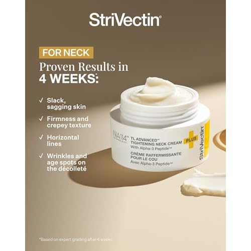 StriVectin Tighten and Lift Advanced Neck Cream PLUS with Alpha-3 Peptides for Neck and D?collet?, Smoothing Look of Wrinkles and Fine Lines, Improves Crepey Skin and Vertical Lines