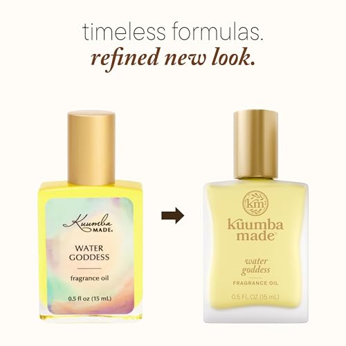 Kuumba Made Water Goddess Fragrance Oil, Long-Lasting Small-Batch Perfume Roller, Vegan, Alcohol-Free, 0.5 oz