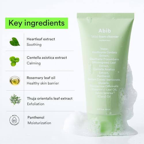 Abib Mild Foam Cleanser Heartleaf Foam 5.07 fl.oz